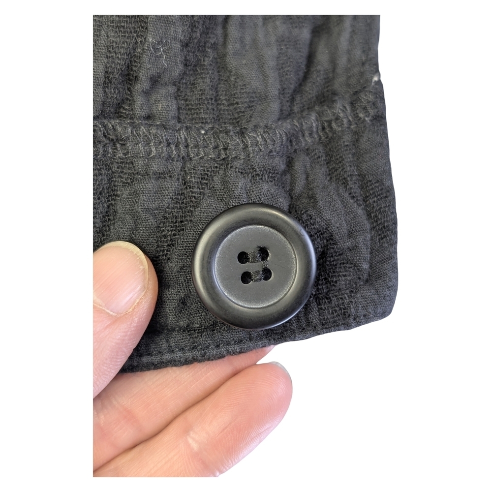 Smash + Tess x Hilary Duff Overalls Textured Black Cotton Linen  | S&T | Size XS - Picture 12 of 14